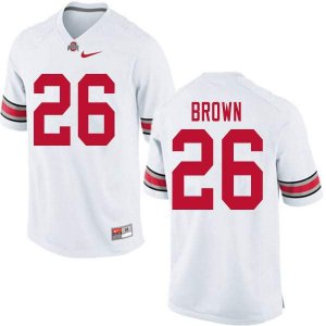 NCAA Ohio State Buckeyes Men's #26 Cameron Brown White Nike Football College Jersey PNU0545CE